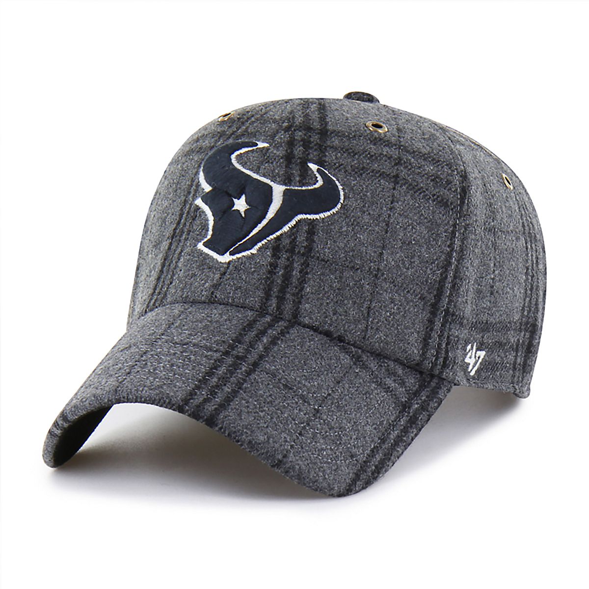 47 TEXANS Windowpane PLAID SCRIPT HITCH CAP