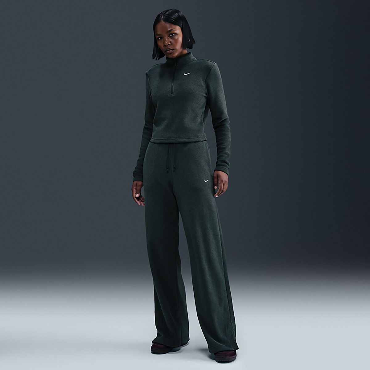 Nike Women's Sportswear Phoenix Plush Long Sleeve Fleece 1/2 Zip