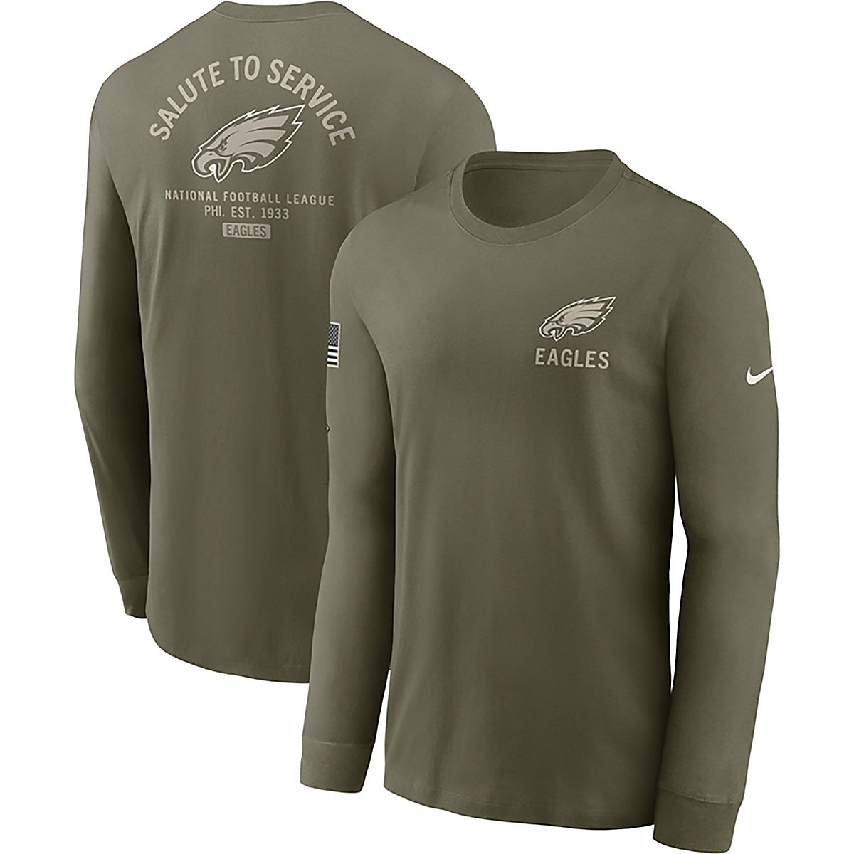 Nike Men's Eagles Salute to Service Long Sleeve T-shirt | Academy