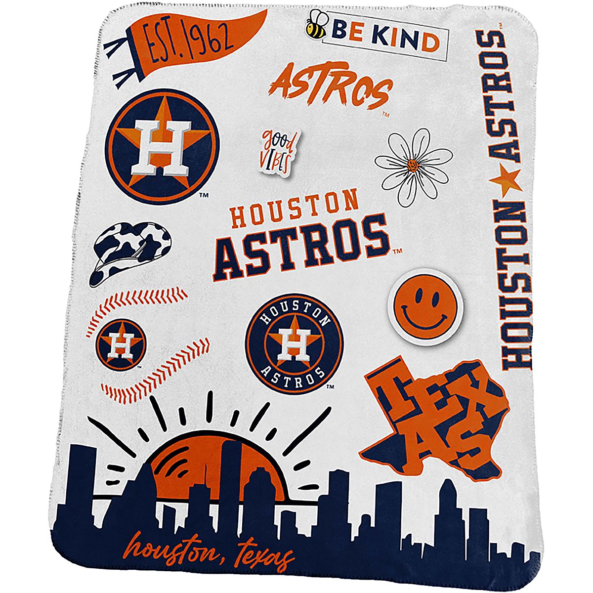 LOGO Astros Deluxe Native Fleece 50x60