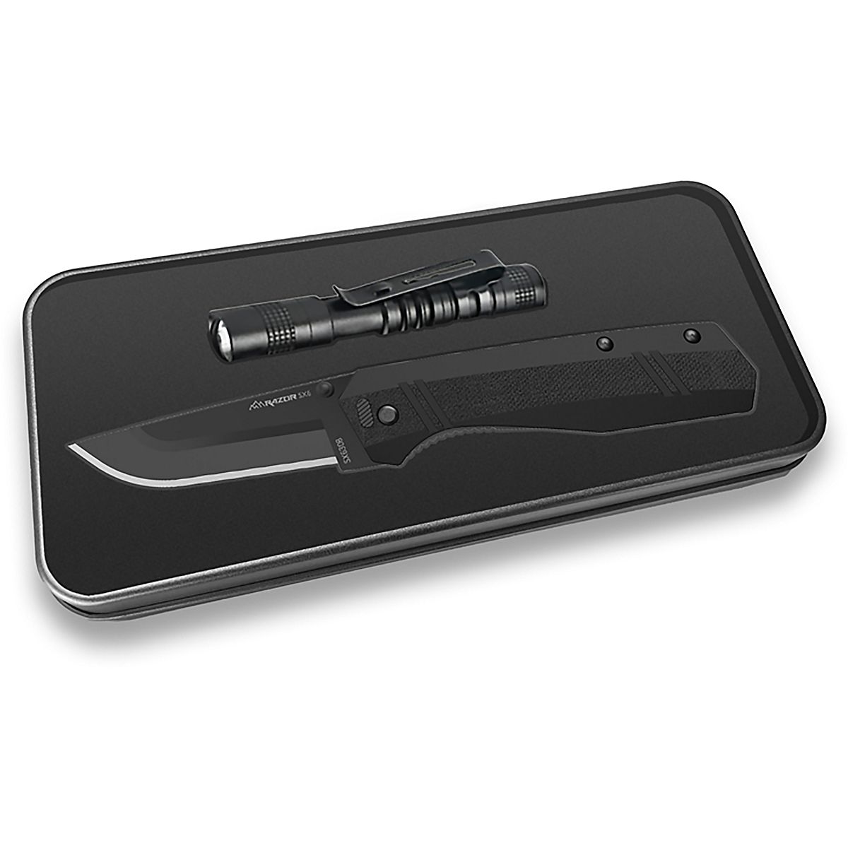 Outdoor Edge Razor SX Replaceable Blade EDC Knife with Mini Flashlight ...