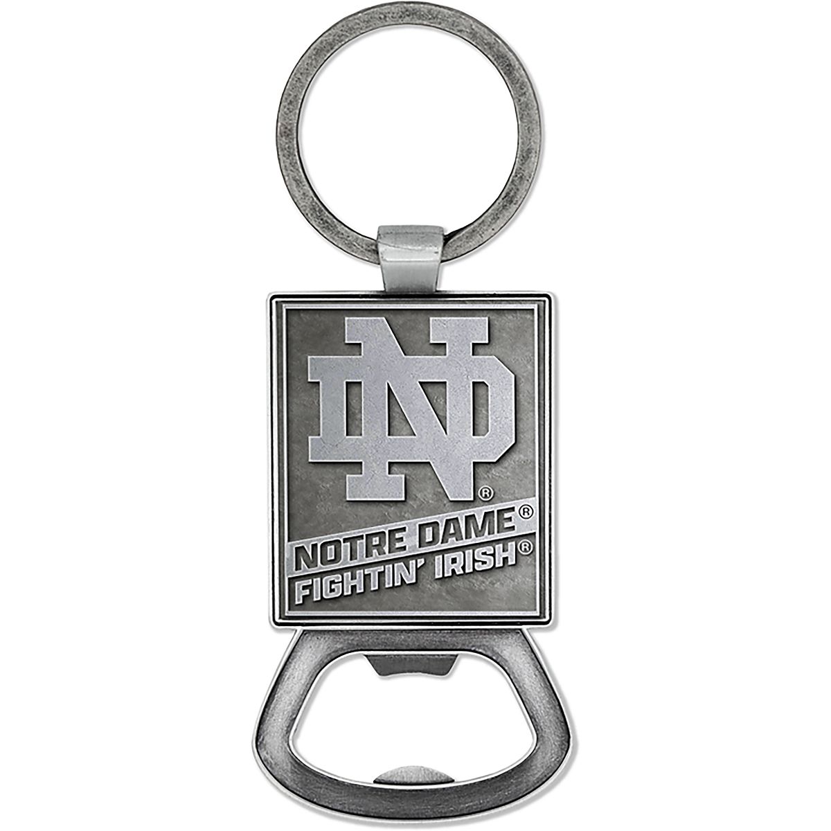 Tag Express University of Notre Dame Double Sided Pewter Style Metal ...