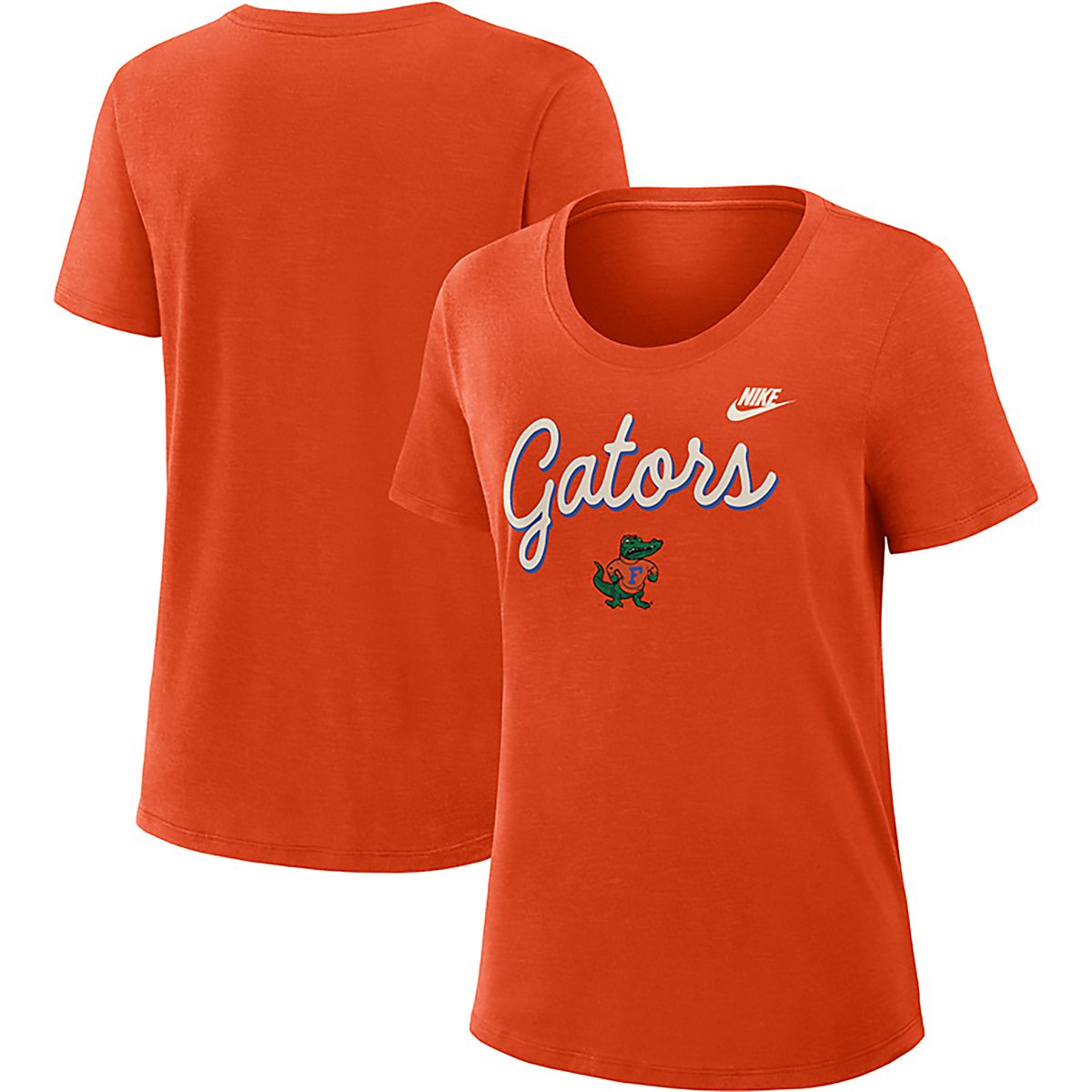 Nike Women's University of Florida Mascot Script Slub Graphic T-shirt ...