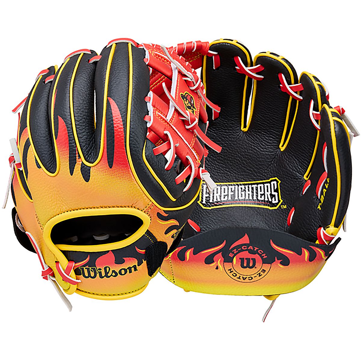 Wilson A200 10 in Firefighters EZ Catch T-Ball Glove | Academy