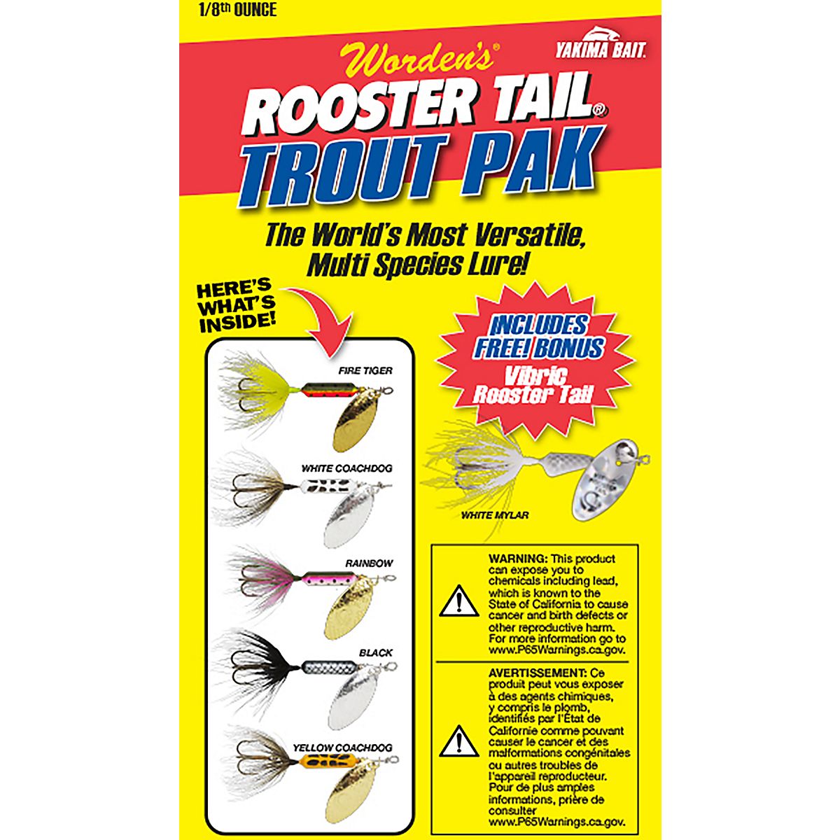 Yakima 1/8 Oz Assorted Rooster Tail Bait Kit 6-Pack | Academy