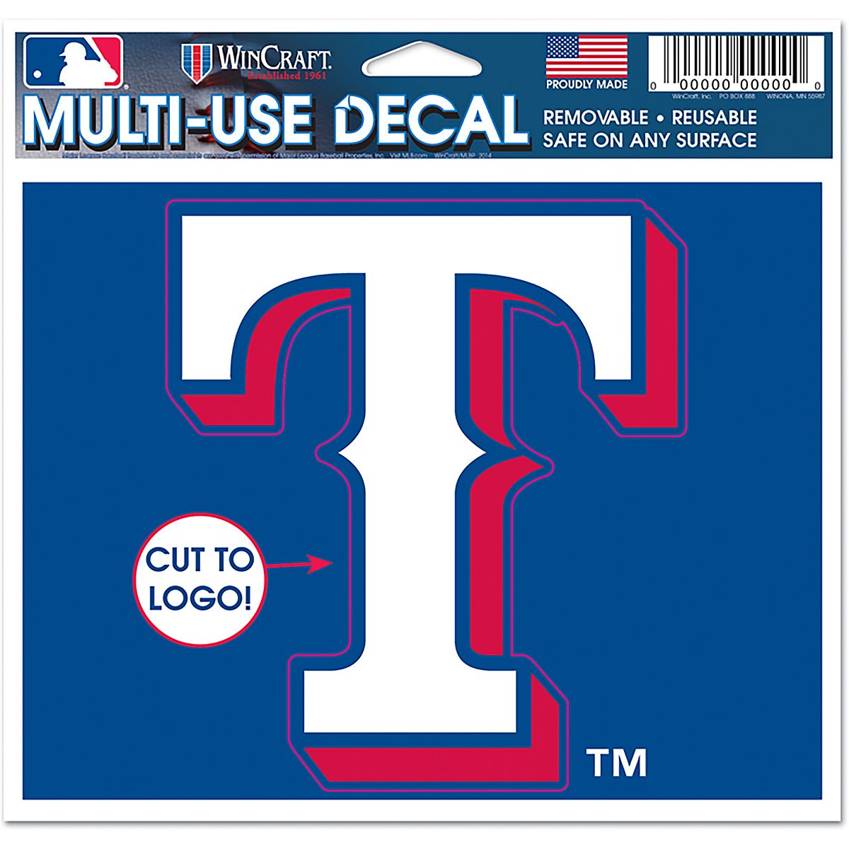 WinCraft Texas Rangers Multi-Use Decal | Academy
