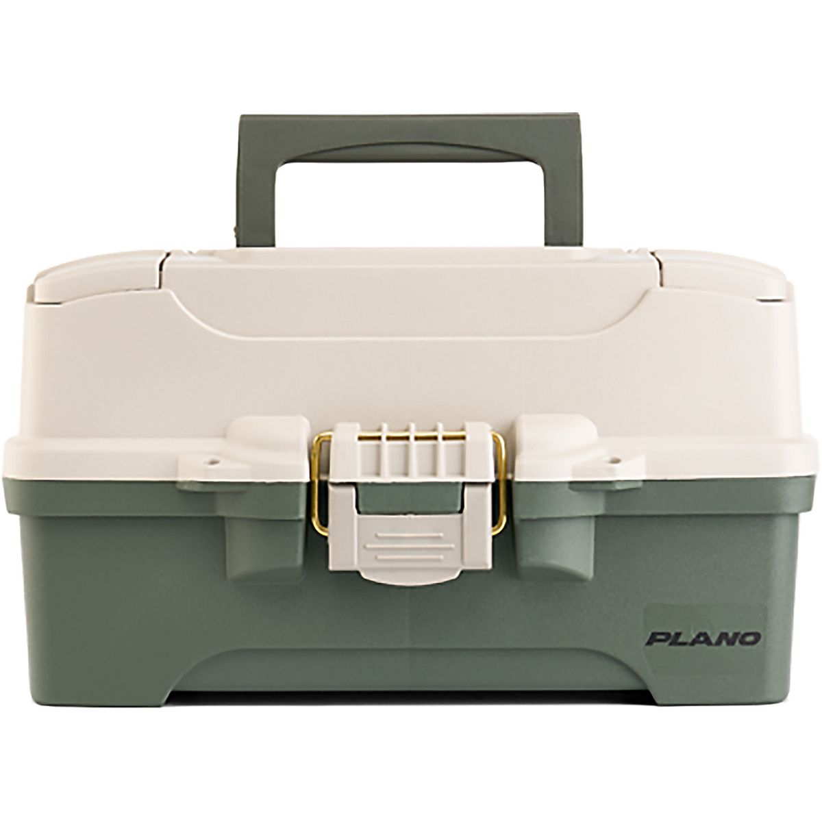 Two-Tray Tackle Box, Green/Tan