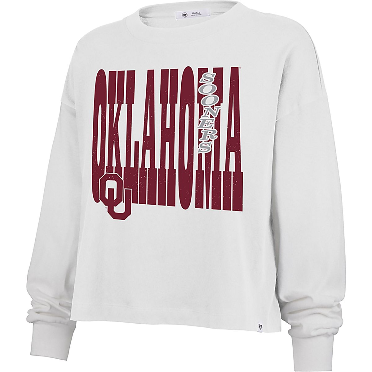 '47 Women's Oklahoma Sooners Bold Stack Sydney Long Sleeve T-shirt ...