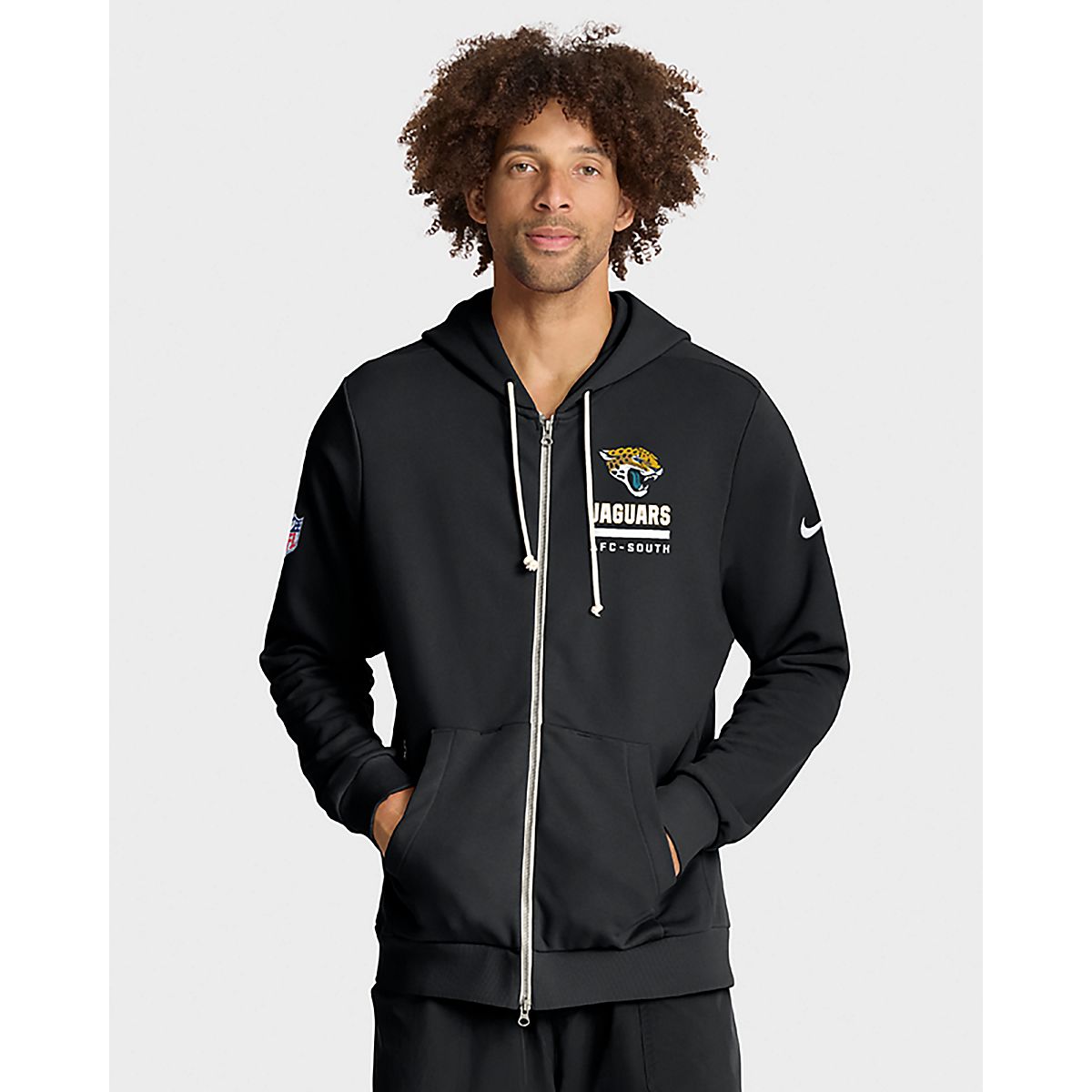 Nike Men's Jacksonville Jaguars Dri-FIT Sideline Full Zip Long