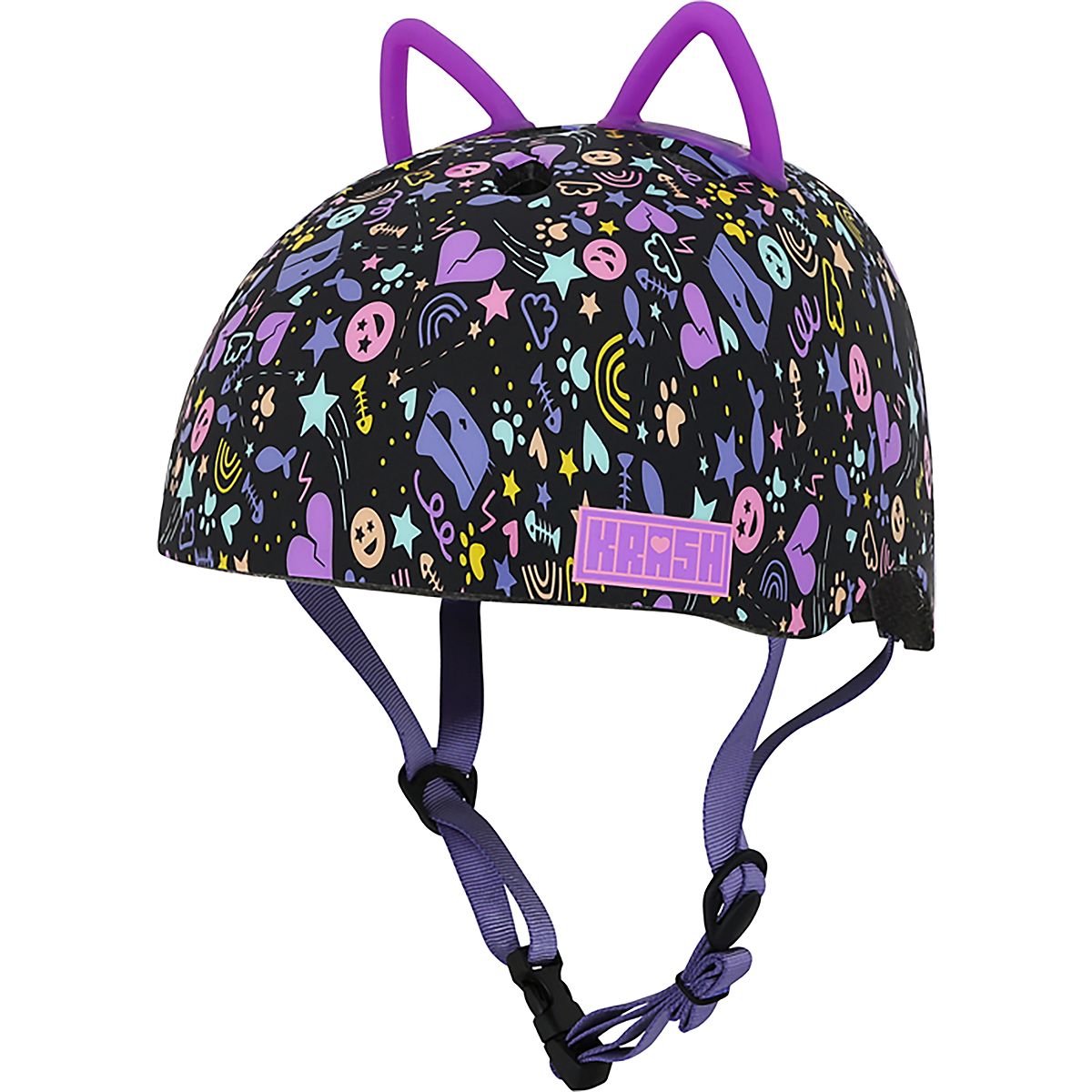 bell bike helmet purple Bell Krash Youth Catitude Helmet