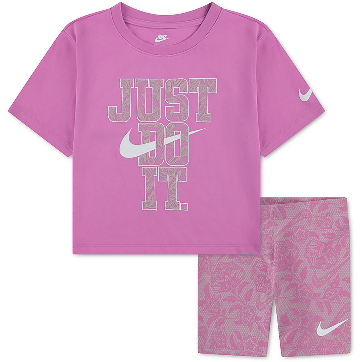 Nike Girls' 4-6X Lace It Up Shorts and T-shirt Set