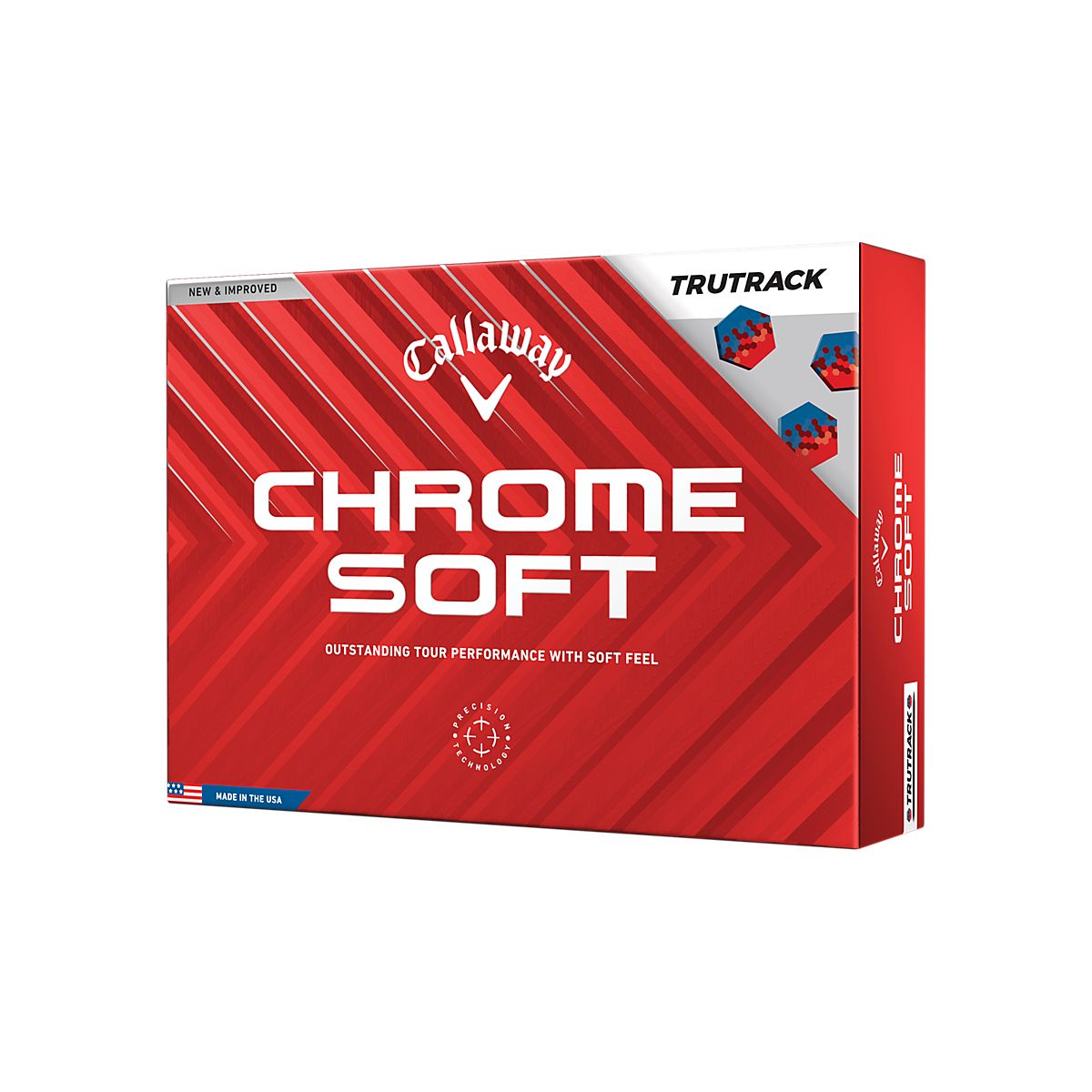 Callaway 2024 Chrome Soft TruTrack Golf Balls 12-Pack | Academy