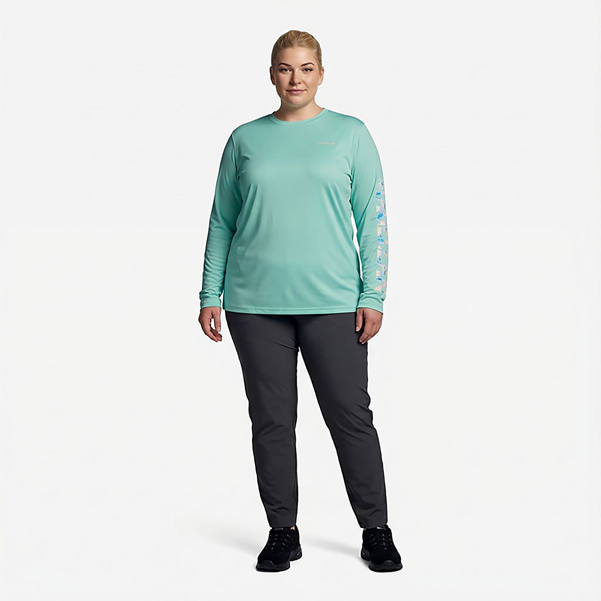 Magellan Outdoors Women's Caddo Lake Logo Long Sleeve Plus Size
