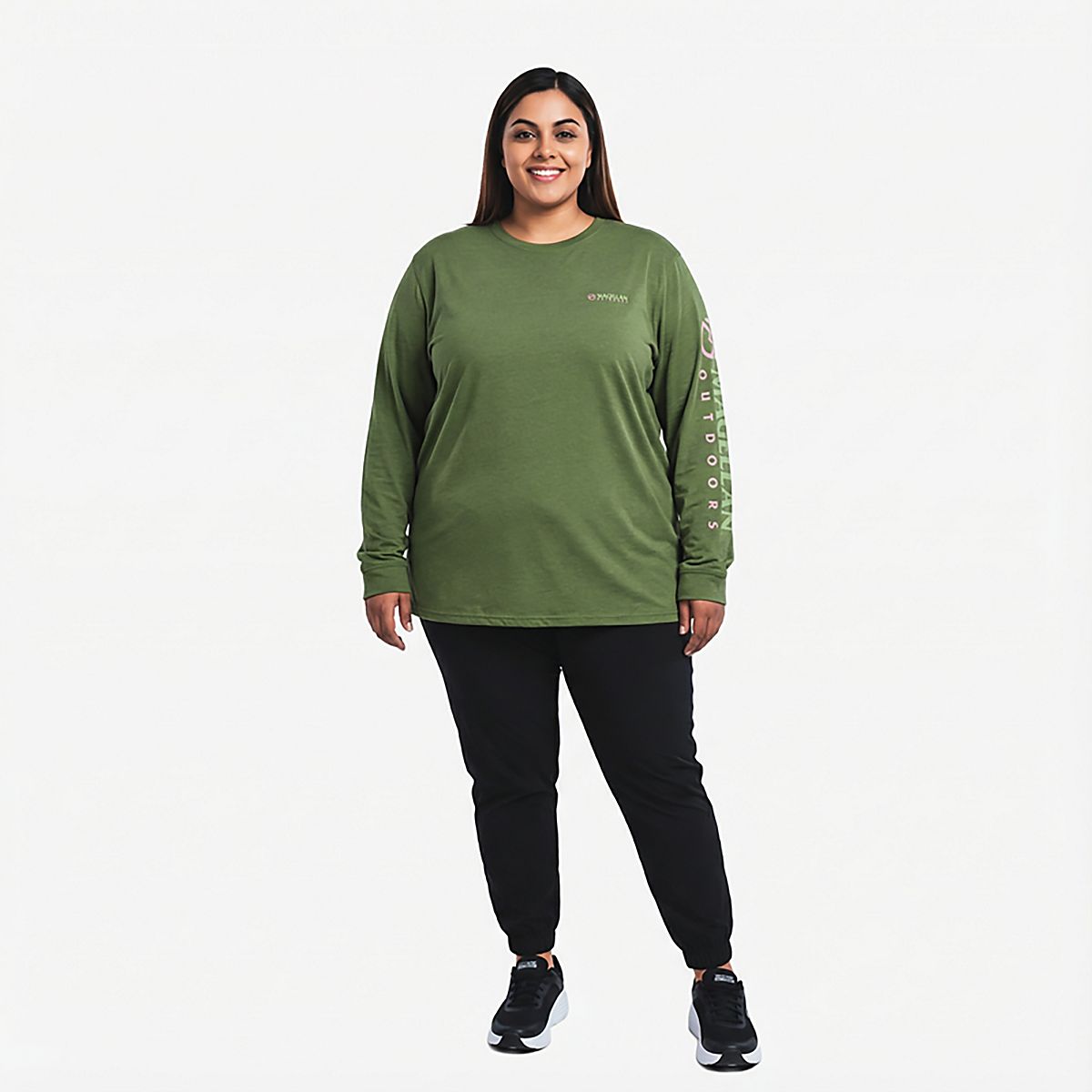Magellan Outdoors Women's Grotto Falls Plus Size Long Sleeve T