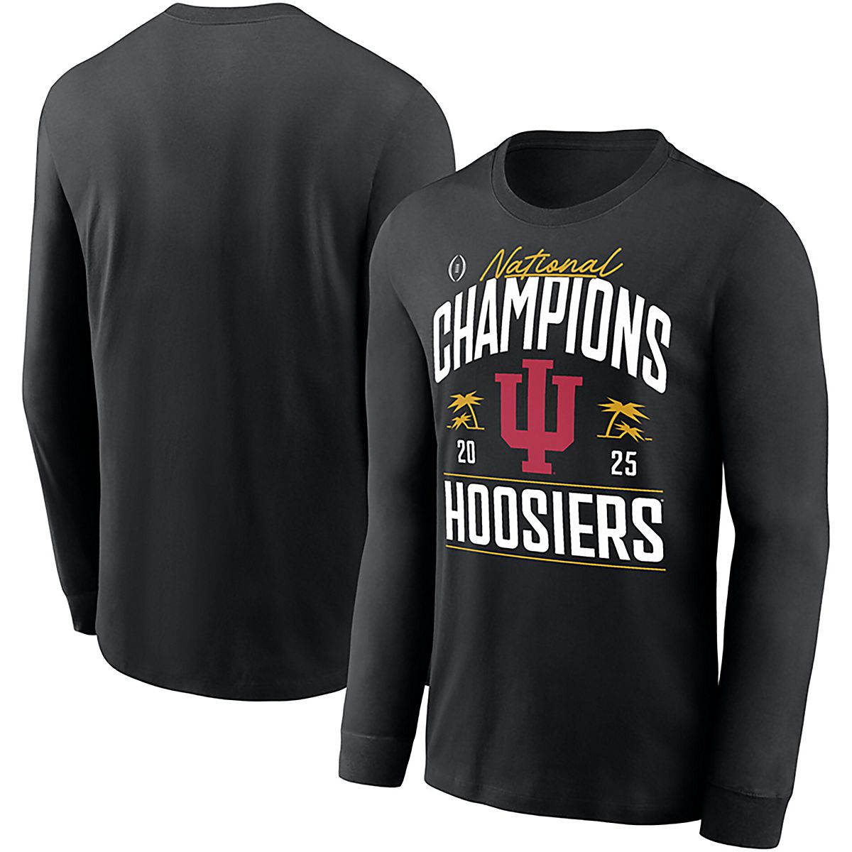 Men's Indiana 2025 National Champions Locker Room Long Sleeve T