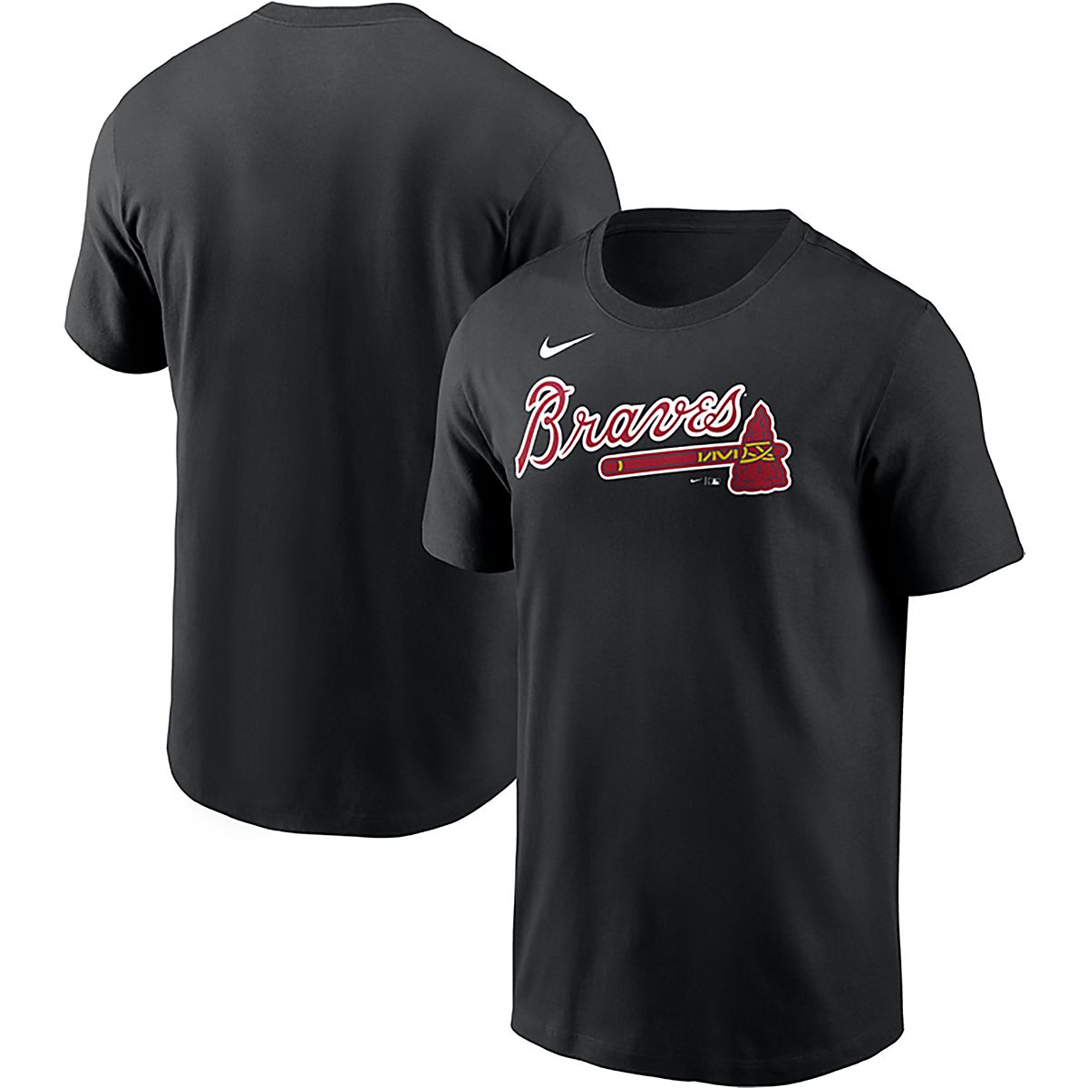 Nike BRAVE Tシャツ XL 黒　田臥勇太　air zoom brave Nike Men's Braves Primetime Cotton Wordmark T-shirt | Academy