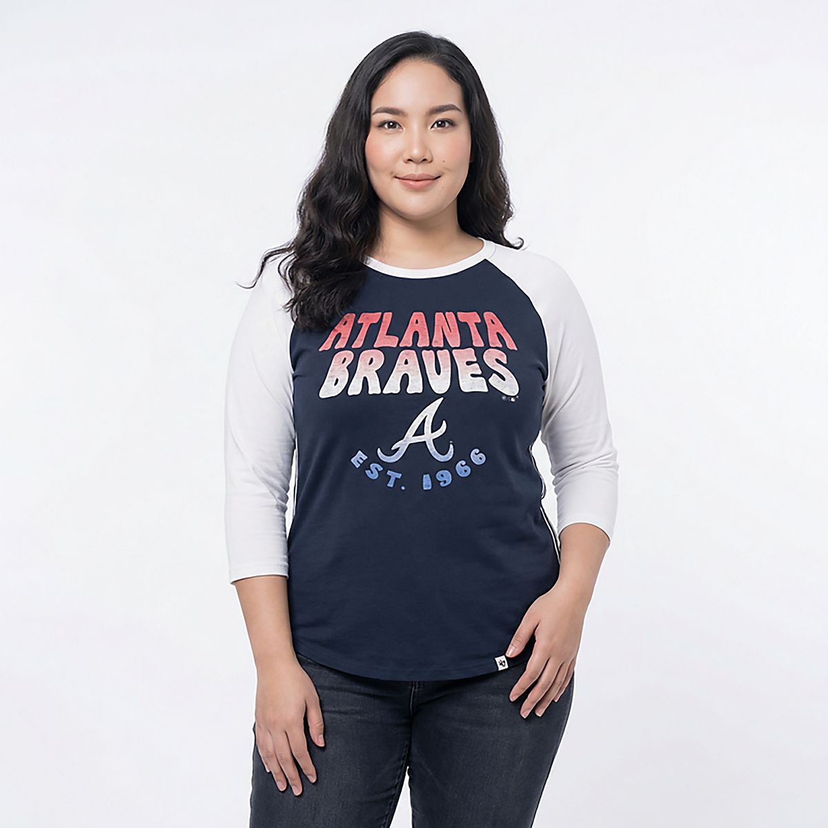 '47 Women's Atlanta Braves Harmony Ava Raglan T-shirt | Academy