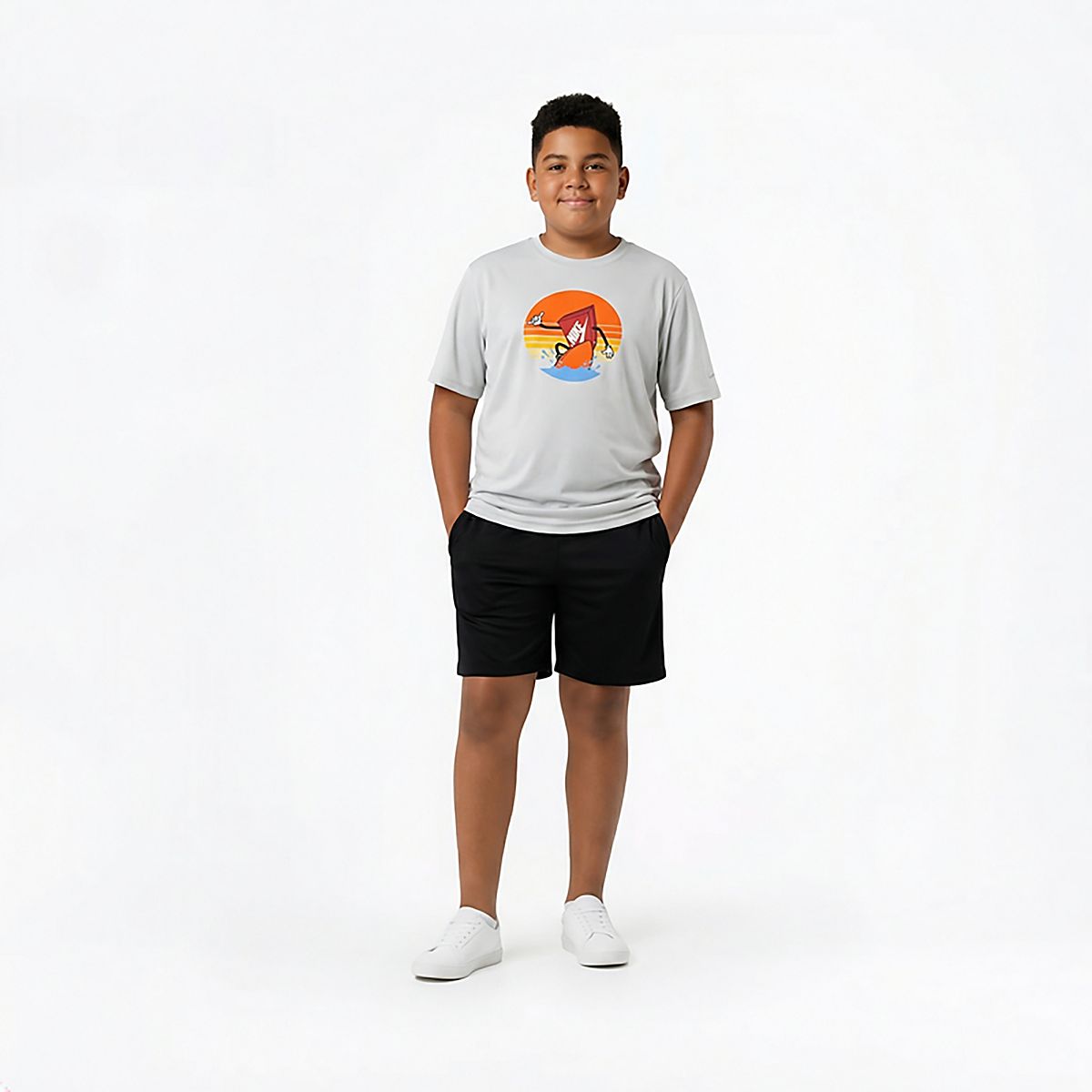 Nike Boys' Sunset Surf Short Sleeve Hydroguard Swim Shirt | Academy