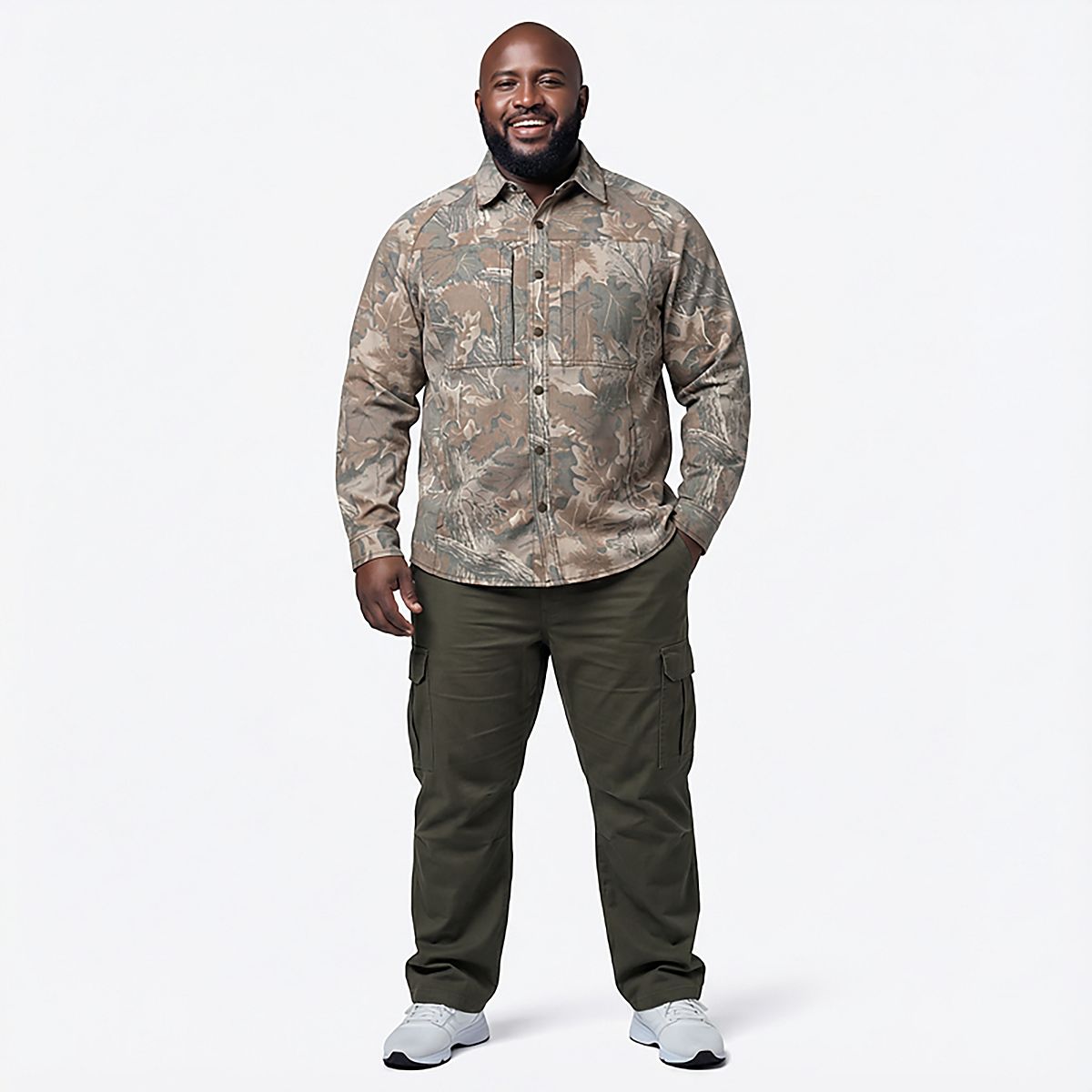 Magellan Outdoors Men's Pro/Jacob Wheeler Fishing Long Sleeve Camo