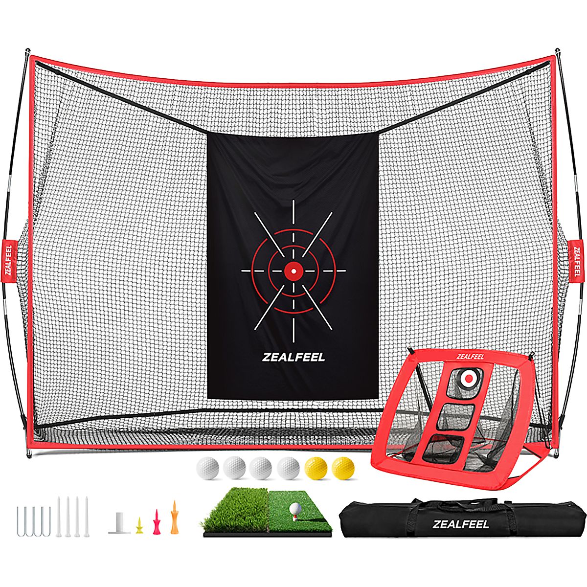Zealfeel 10 x 7 ft Practice Net with Chipping Target | Academy