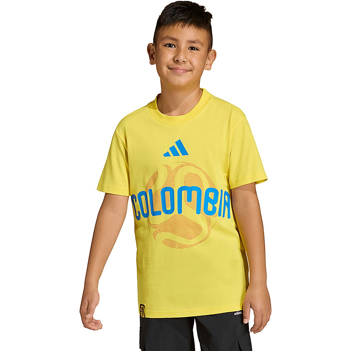 yellow chaddar Tシャツ　eyden adidas Youth Colombia World Cup 2026 T-shirt | Academy