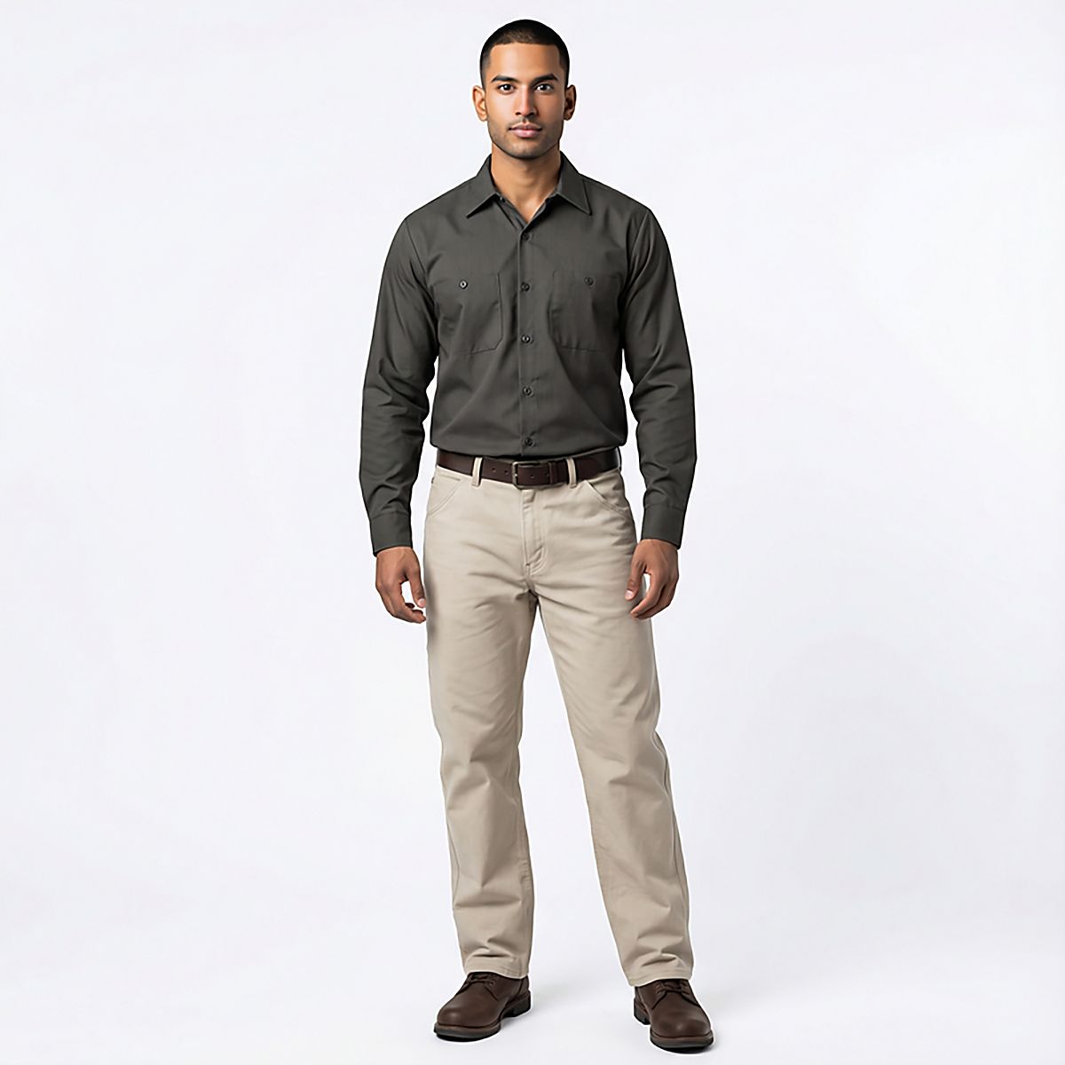 Red Kap Men's MIMIX Long Sleeve Work Shirt