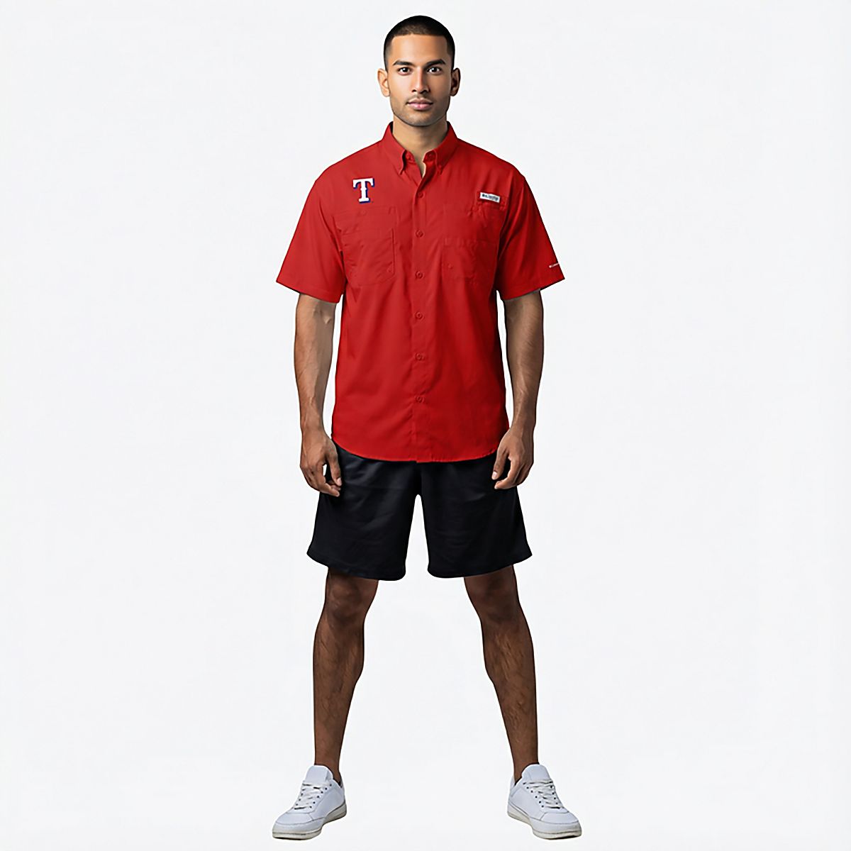 Columbia Sportswear Men's Texas Rangers Tamiami Shirt | Academy