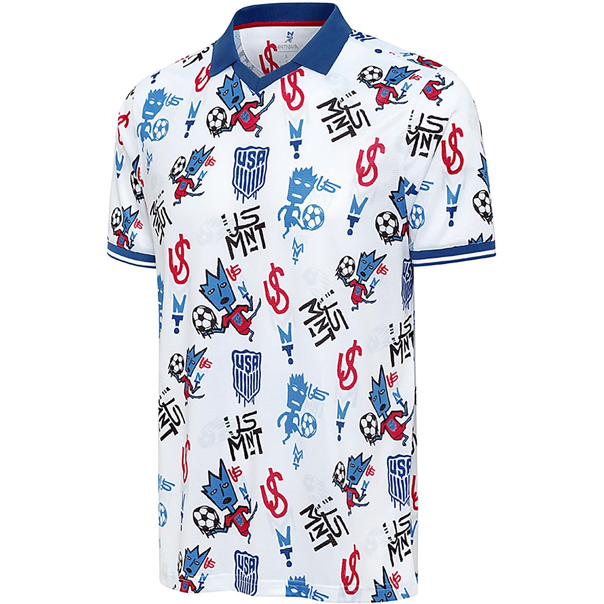 Antigua Men's USA 2026 World Cup Graffiti Polo Shirt | Academy