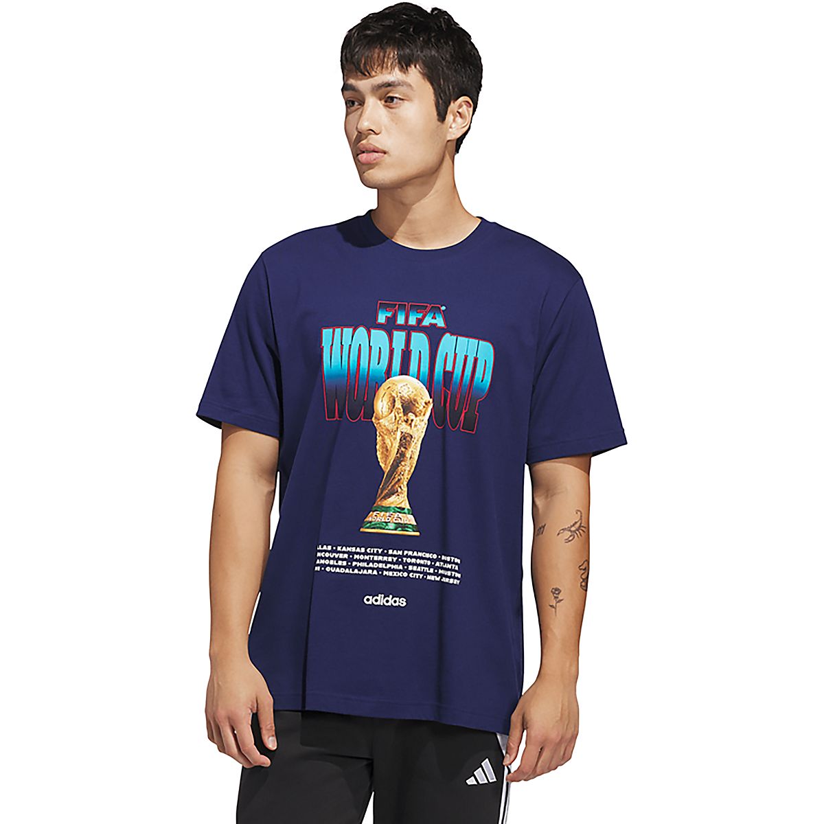 adidas Men's MLS 2026 World Cup Tour 2 Graphic T-shirt | Academy