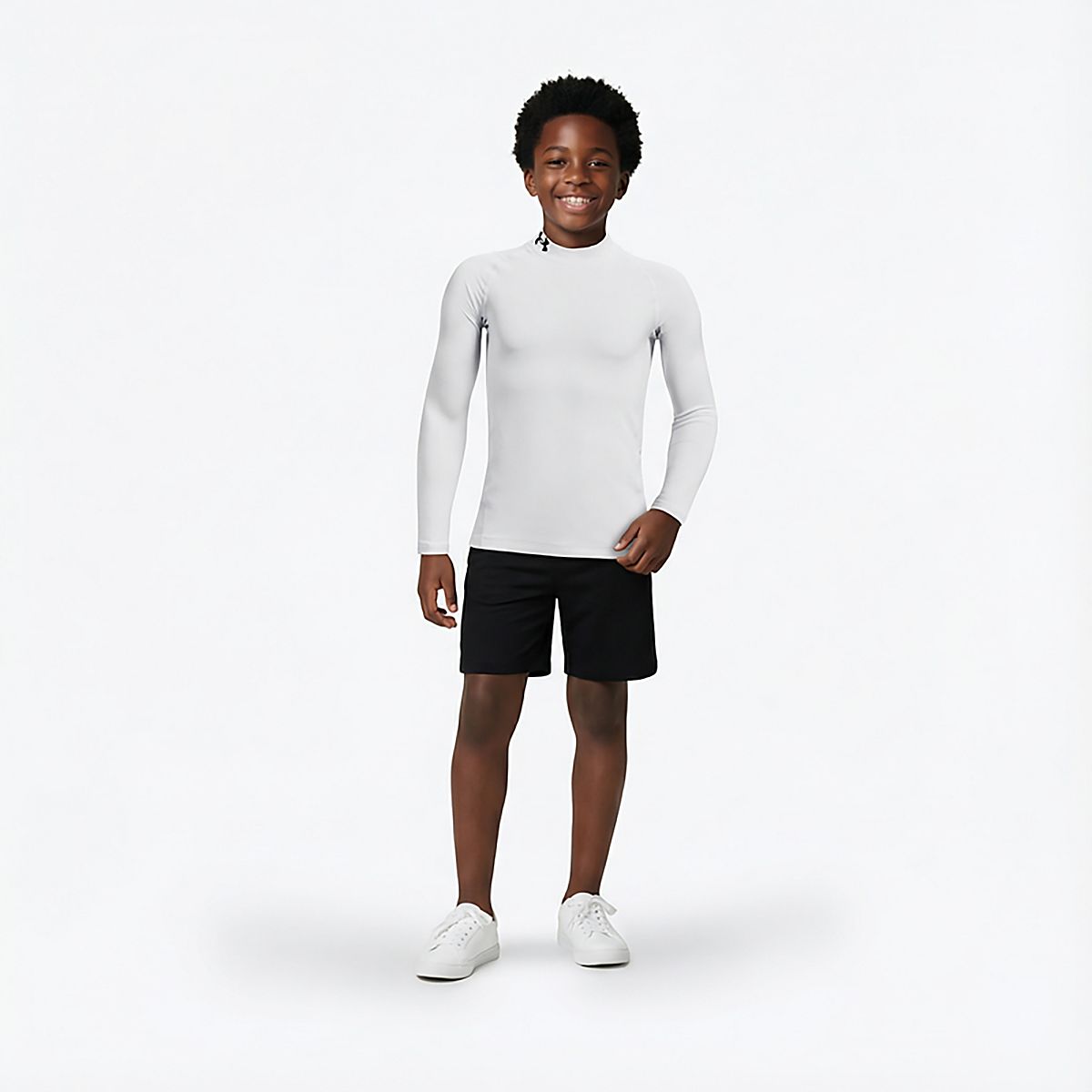 Under Armour Boys' ColdGear Mock Neck Long Sleeve Shirt | Academy