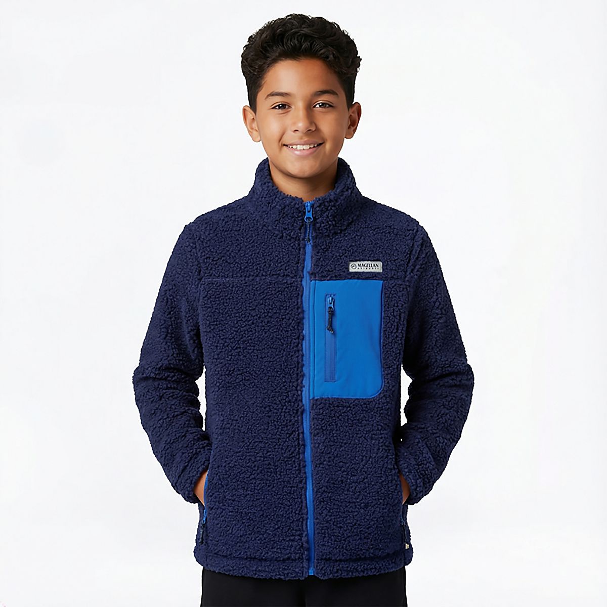 Magellan Outdoors Boys' Campfire Rugged Sherpa Fleece Jacket | Academy