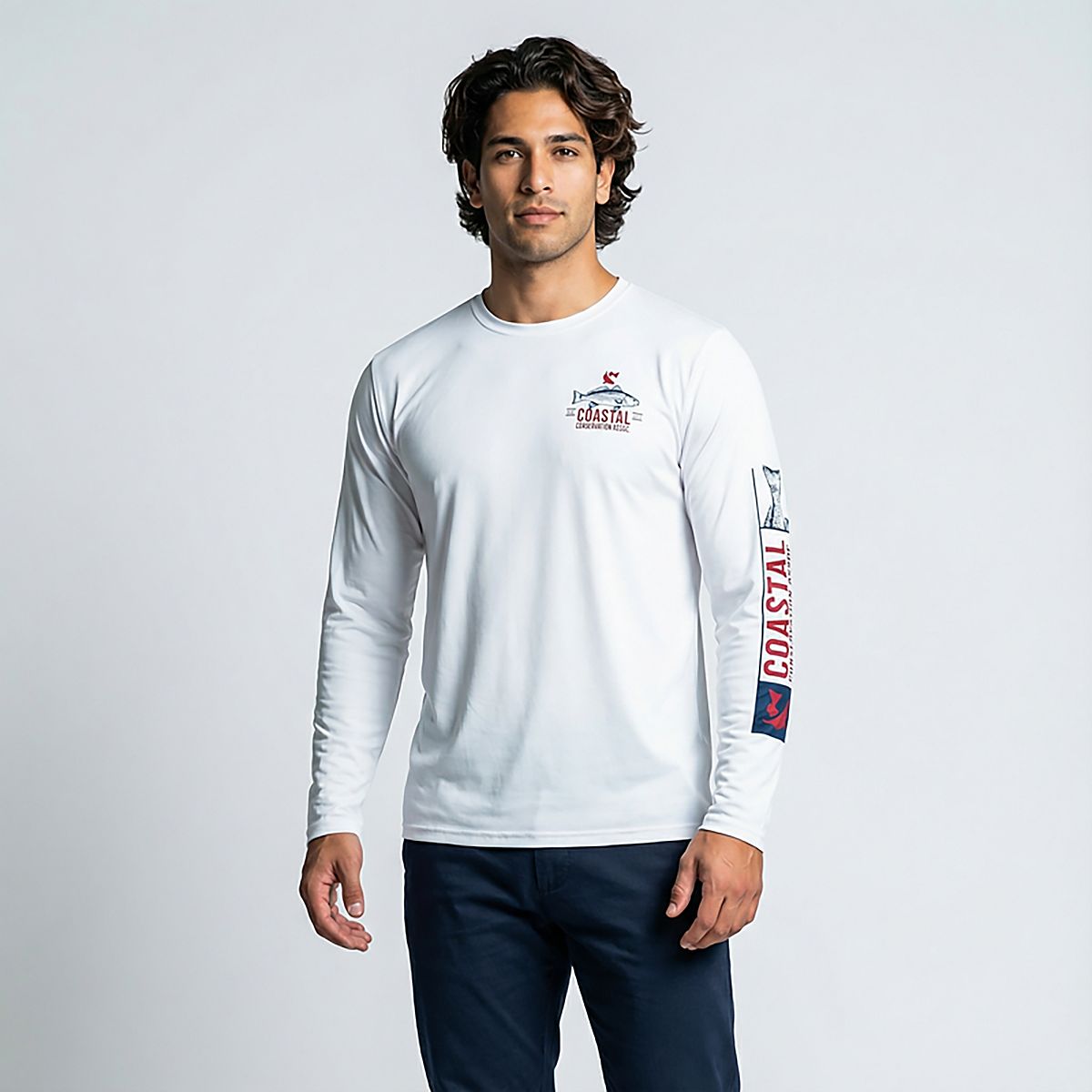 CCA Men's Fish Tail Long Sleeve Performance T-shirt | Academy