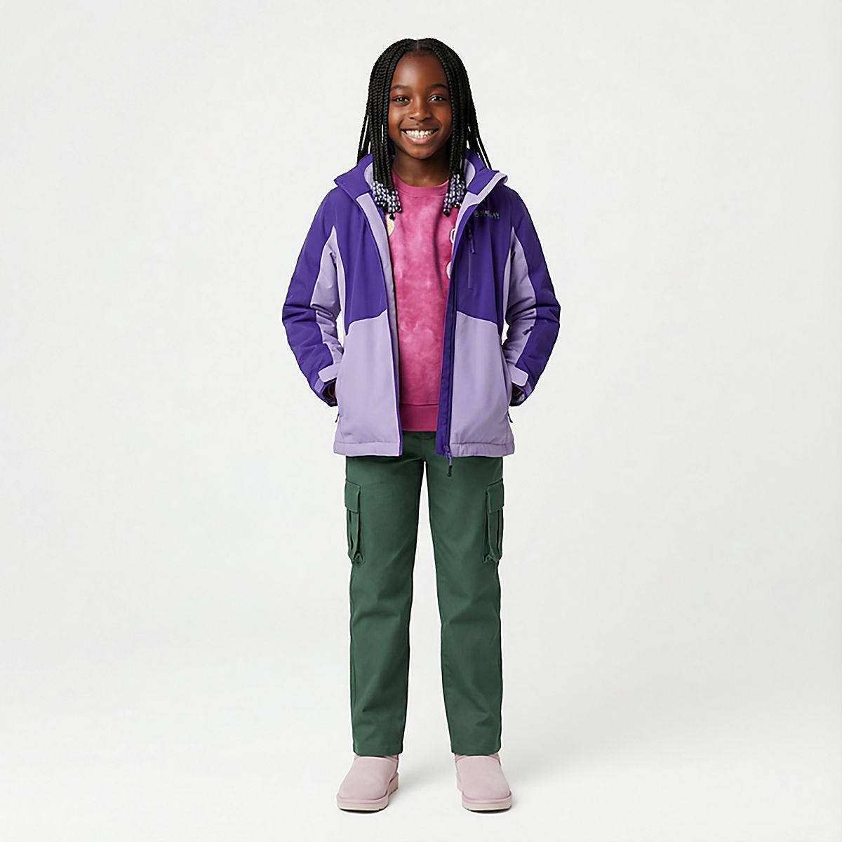 Magellan Outdoors Girls' 4-6 Chimney Rock 3 in 1 Jacket | Academy