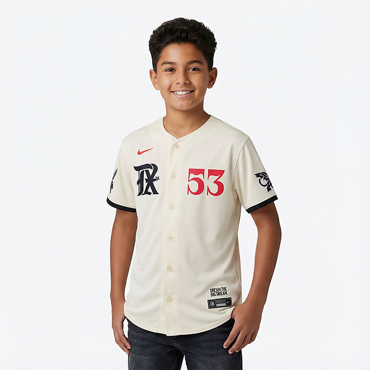 Lotto ボルシアMG 12/13 ホーム ユニフォーム/ゲームシャツ L Nike Youth Texas Rangers Adolis Garcia Limited City Connect Player