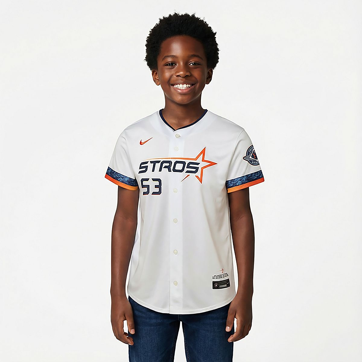 Nike Youth Houston Astros Cristian Javier Limited City Connect