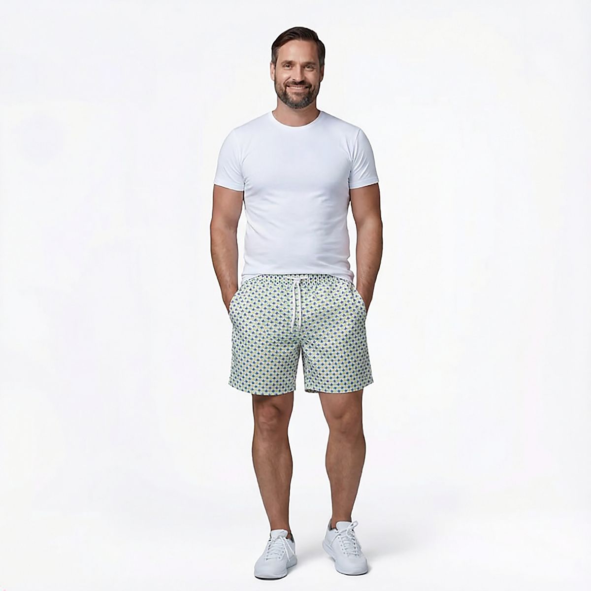 Magellan Outdoors Men's Mardi Gras Print Shorts 7 in | Academy
