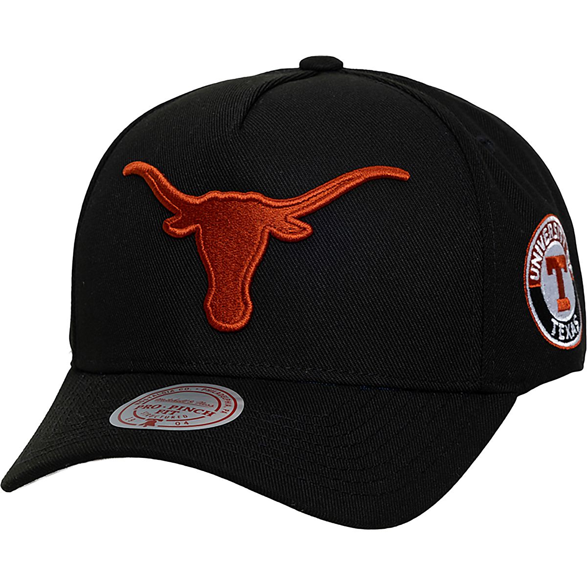 Mitchell & Ness University of Texas Double Clutch Pro Snapback Cap ...