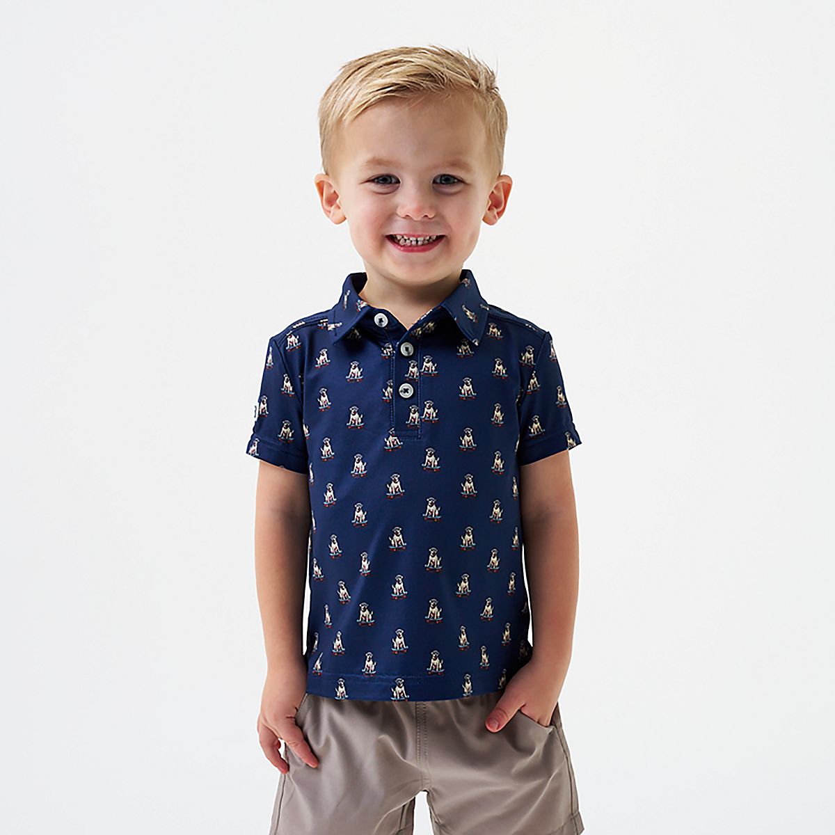 BURLEBO Toddler Boys' Performance Polo
