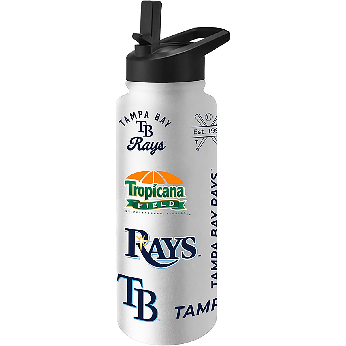 Logo Brands Tampa Bay Rays Heritage Threds 34 oz Quencher Bottle | Academy