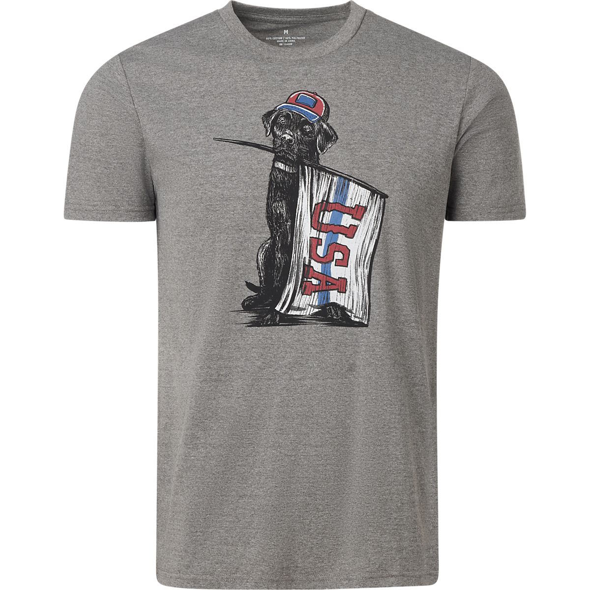 Academy Sports + Outdoors Men's Americana Dog With USA Flag T