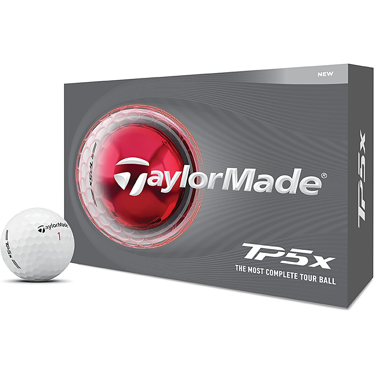 TaylorMade 2026 TP5x Stripe Golf Balls 12-Pack | Academy