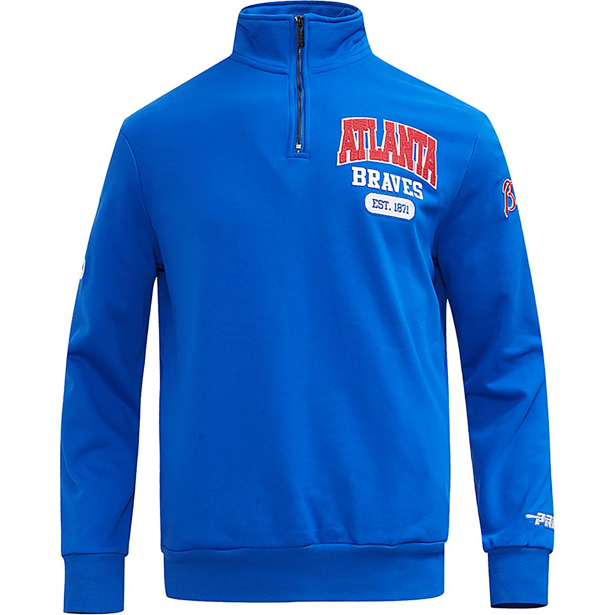 Pro Standard Men's Atlanta Braves City Arch Fleece 1/4-Zip Jacket