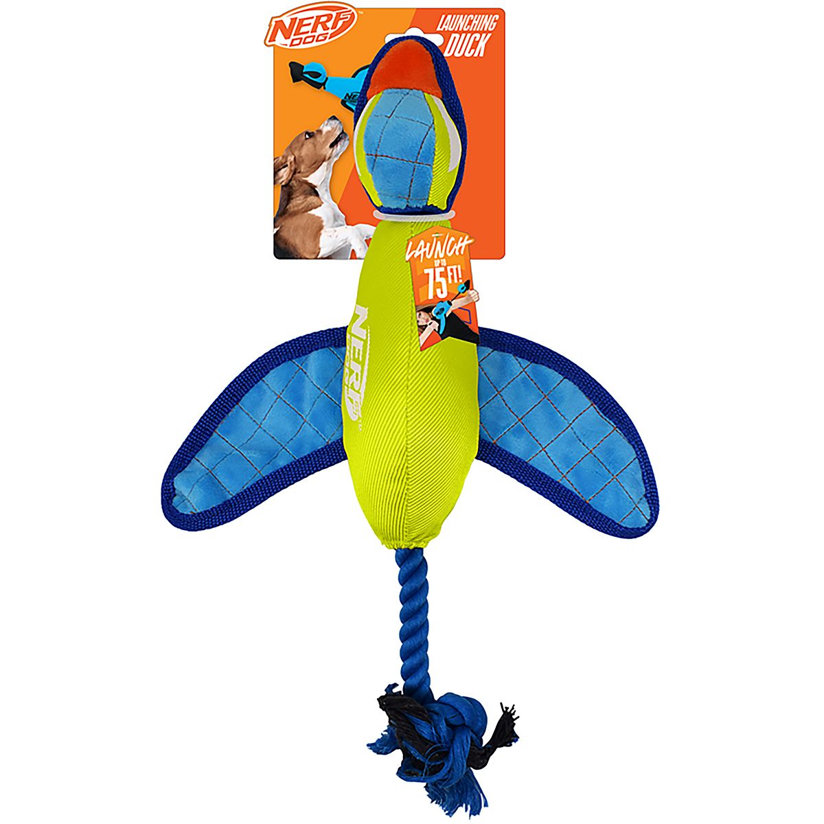 Nerf Dog Nylon Crinkle Wing Launching Duck Toy | Academy