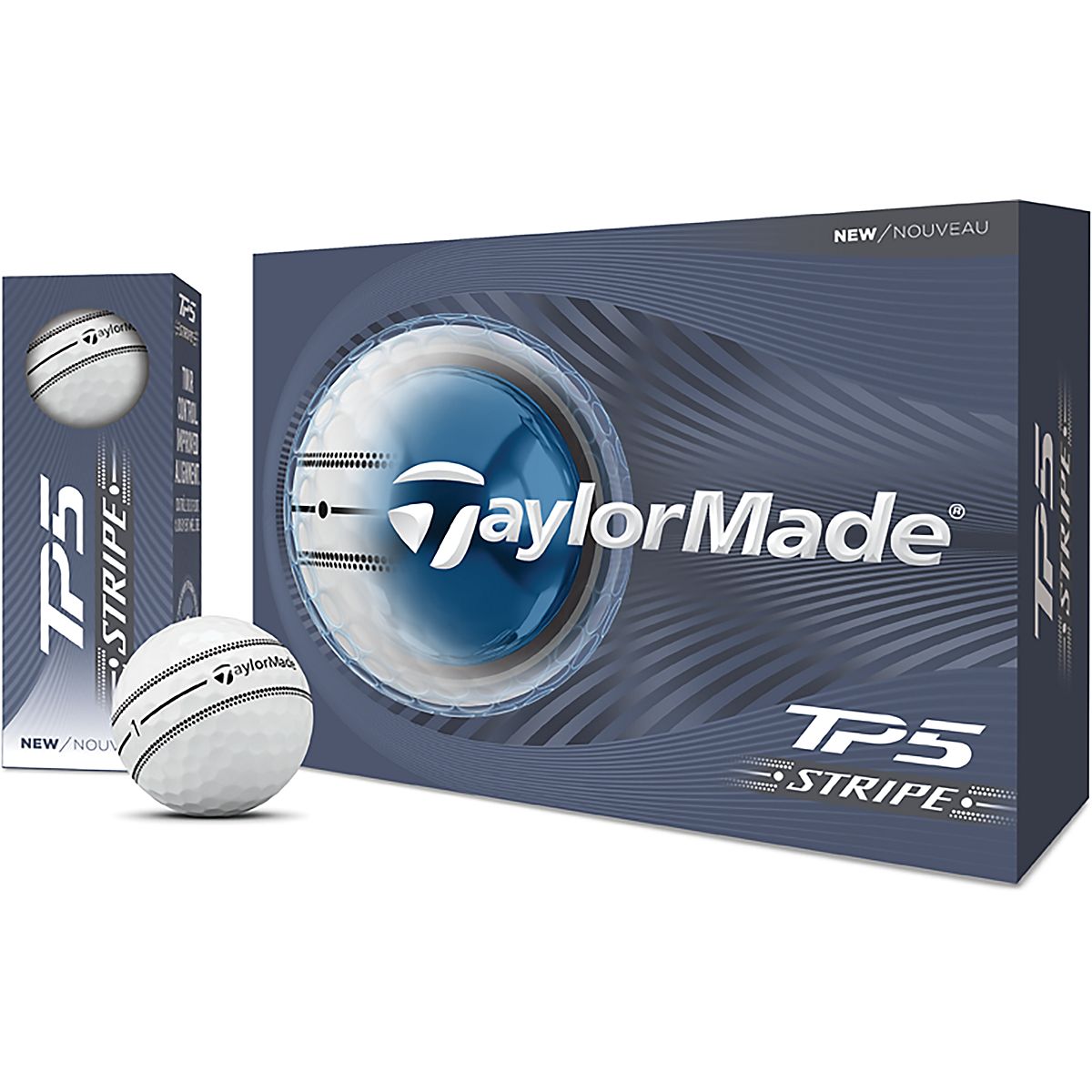 TaylorMade TP5 STRIPE ゴルフボール 12個入り×2箱 TaylorMade 2026 TP5 Stripe Golf Balls 12-Pack | Academy