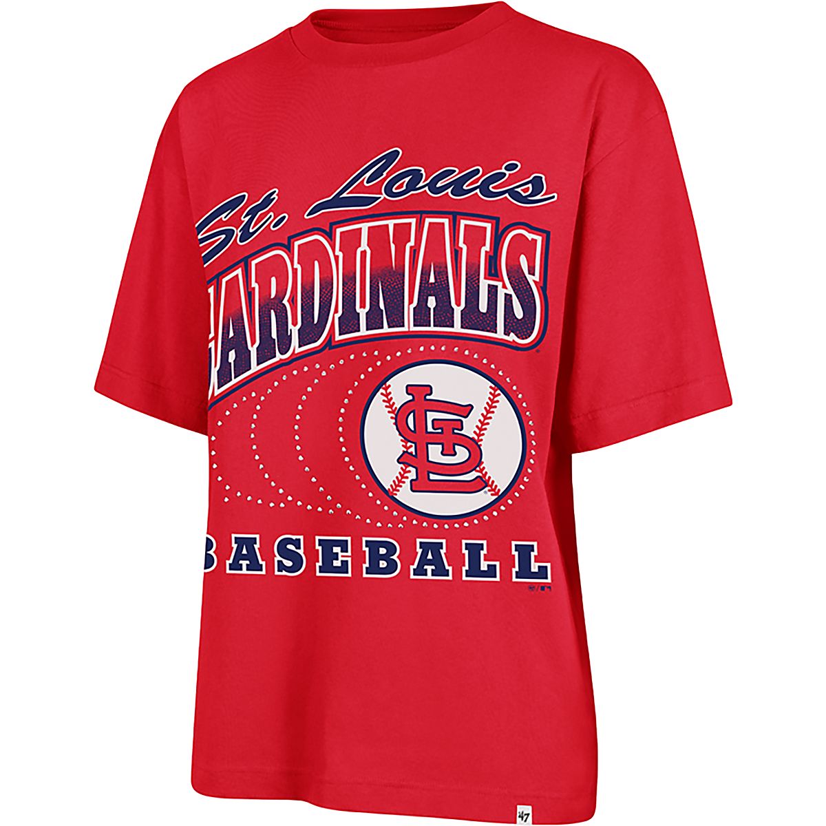 '47 St. Louis Cardinals Women's Shimmer Shot Foundation Graphic T-shirt ...