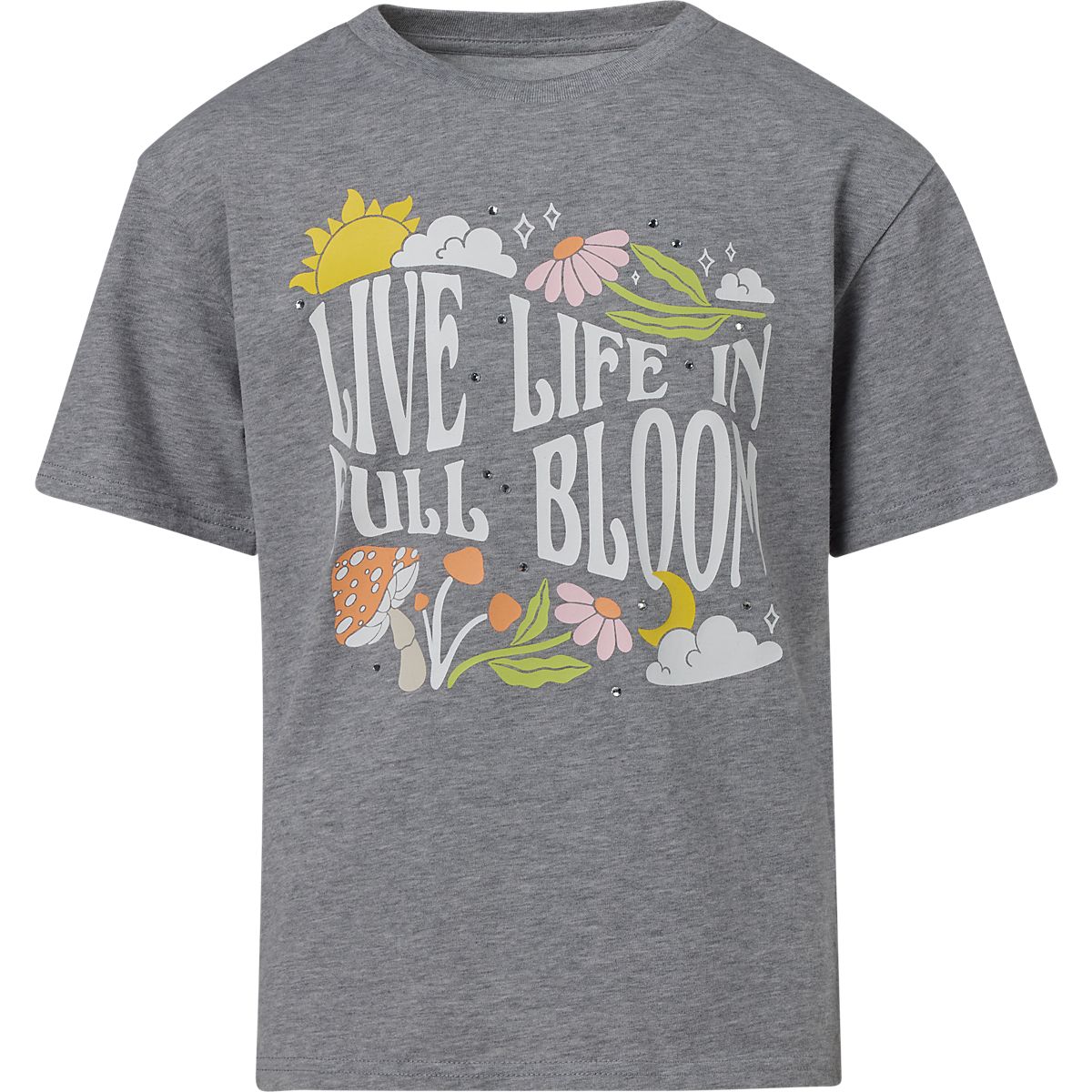 BCG Girls Lifestyle Cotton Boxy Live Life T-Shirt | Academy