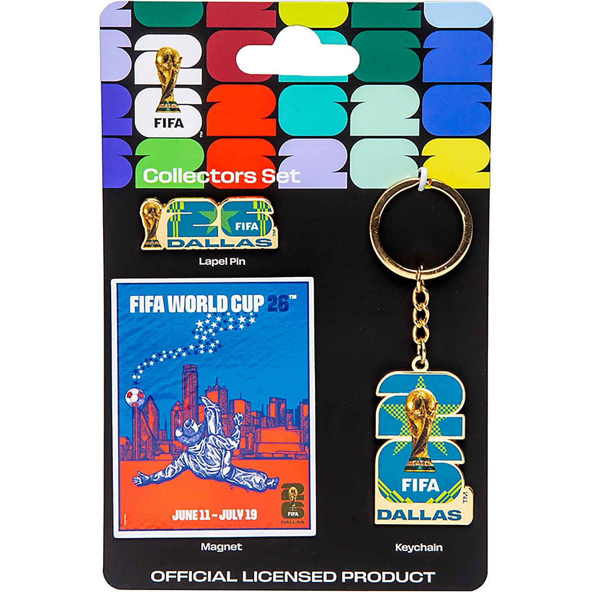 FIFA World Cup 26 Dallas ピンバッジセット Logo Brands MLS FIFA 2026 World Cup Dallas Host City Collector Set