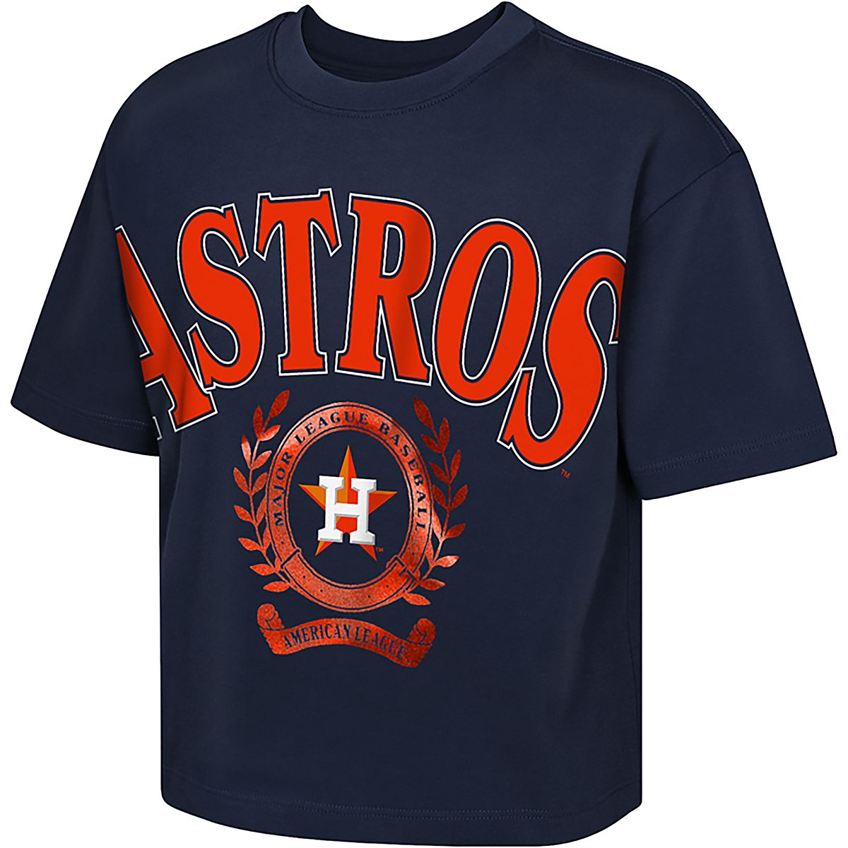Outerstuff Girls' Houston Astros Can't Lose Boxy Graphic T-shirt
