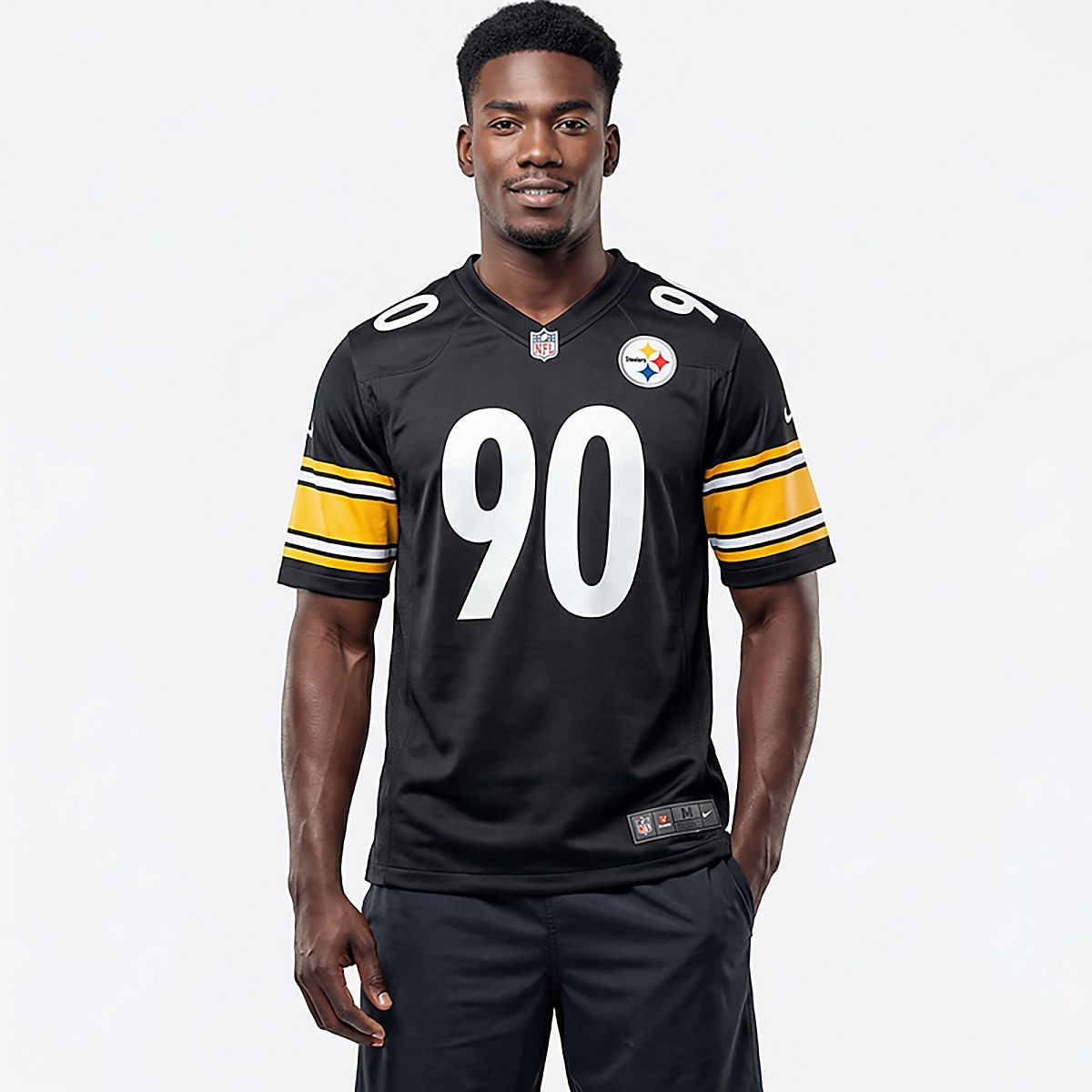 Nike Men's Steelers T.J. Watt #90 Home Game Jersey | Academy