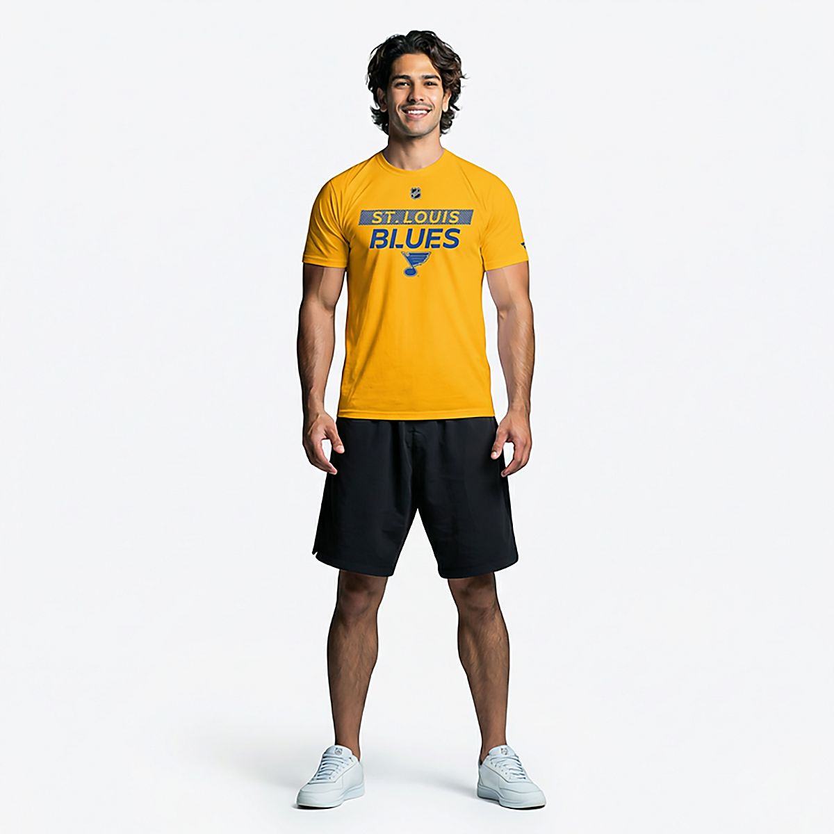 MOVE SPORT イエローシャツ 2nd Gym Cup Fanatics St Louis Blues Authentic Pro Core Primary T-Shirt | Academy